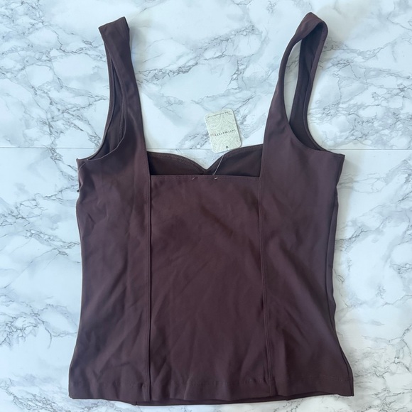 NWT Intimately Free People Somewhere Sometime Cami Brown Chicory Coffee - Picture 3 of 4
